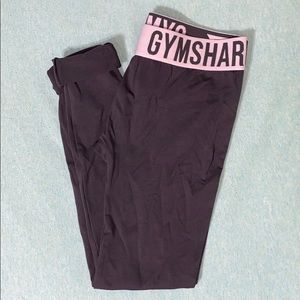 Gymshark Fit Leggings- Charcoal/ Chalk Pink